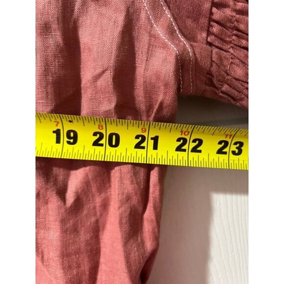 SANCIA Women THE LUCIE SHIRT linen Blouse Button Long Sleeve Reg L A000078 - Picture 11 of 12